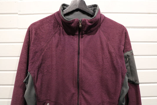 Columbia Sportswear Fleece Jacket | Vintage Women's Two-Tone Full-Zip Outdoor Jacket | Winter Layer