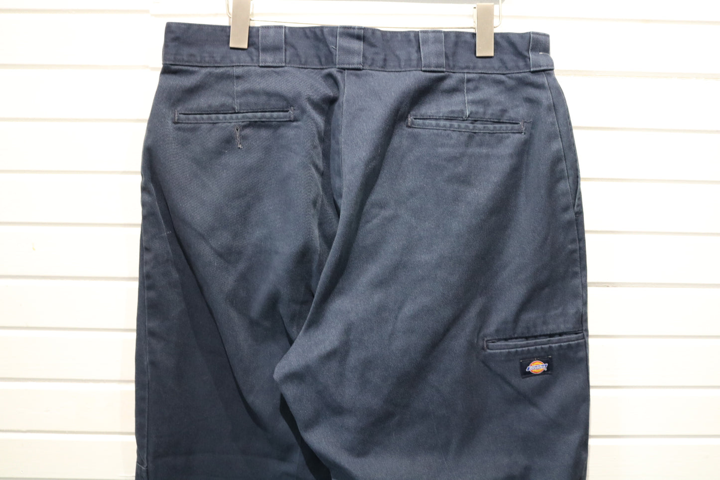 Vintage Dickies Work Pants | Classic Navy Industrial Trouser | Durable Everyday Workwear