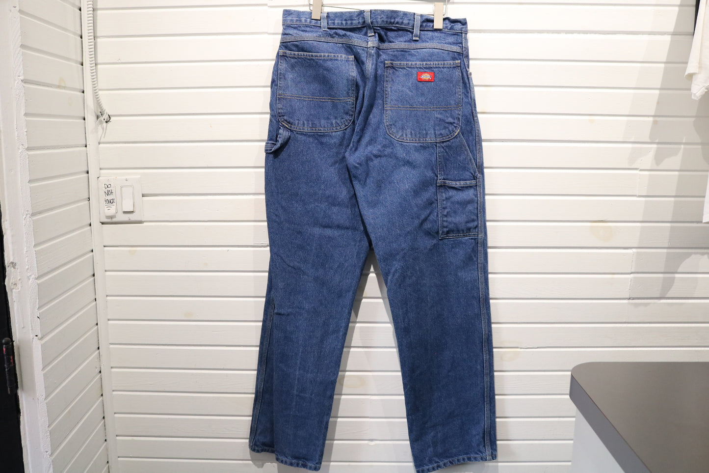 Dickies Carpenter Jeans | Vintage Utility Work Denim Pants | Classic Blue Straight Leg | Durable 1990s Streetwear