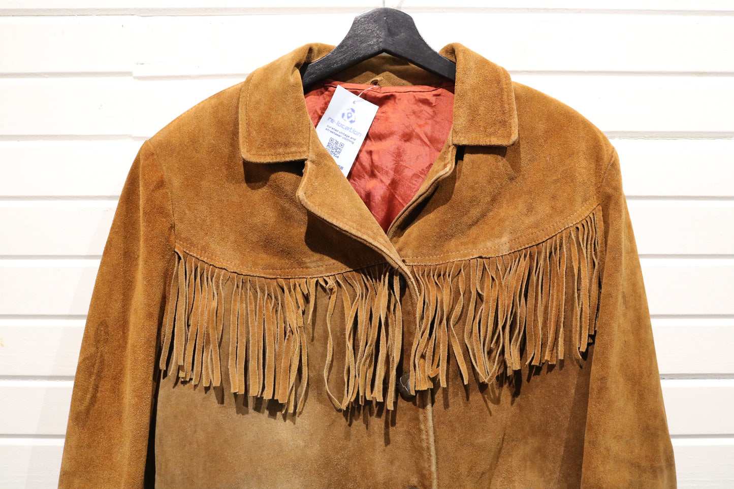 Vintage Suede Fringe Jacket | 1970s Western Style Brown Suede Outerwear | Cowboy-Inspired Fringe Coat