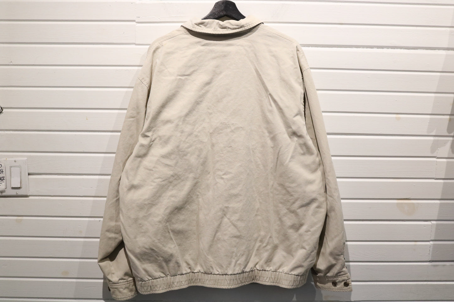 Polo Ralph-Lauren Jacket | Vintage Classic Zip-Up Harrington Coat | Beige Polo Bomber | Preppy Outerwear