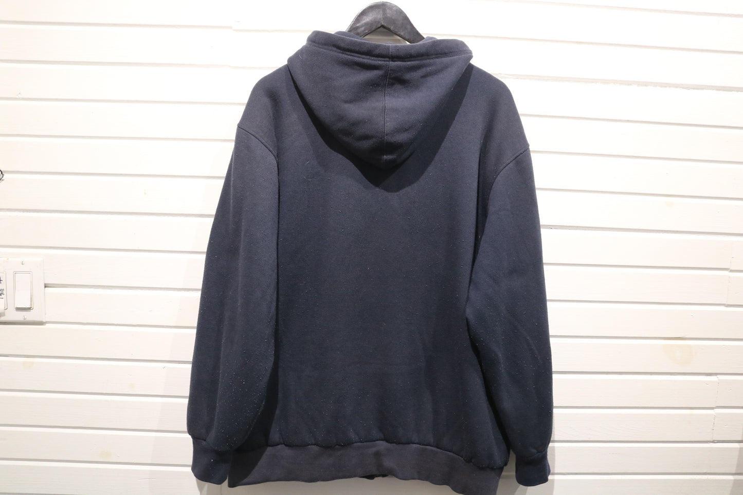 Old Mill Zip-Up Hoodie | Vintage Classic Navy Hooded Sweatshirt | Everyday Casual Layer