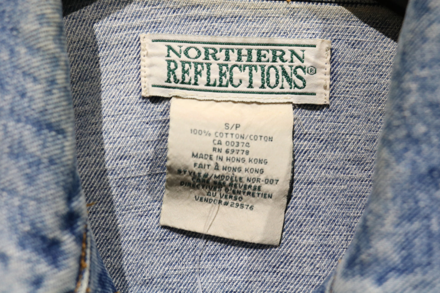 Northern Reflections Denim Jacket | Vintage 90s Classic Blue Jean Trucker Jacket | Relaxed Fit Outerwear
