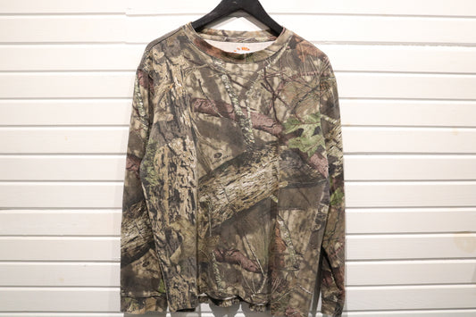 Mossy-Oak Break-Up Country Long Sleeve T-Shirt | Vintage Camouflage Hunting Tee | Outdoor Camo Apparel