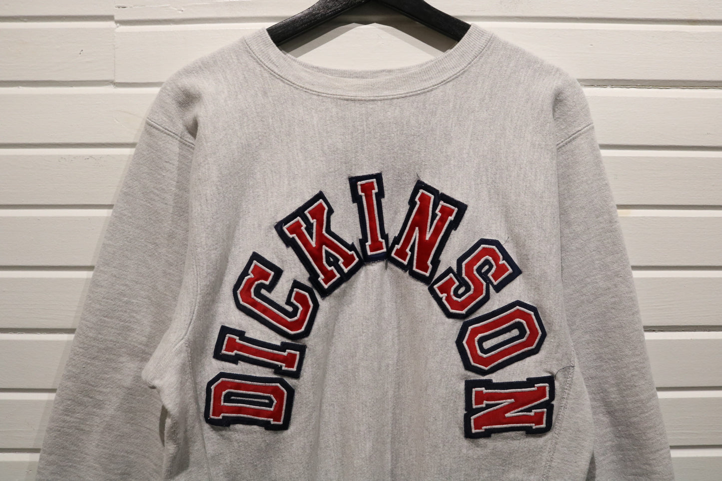 Champion Dickinson Sweater | Vintage 90s College Reverse-Weave Crewneck | Classic Campus Sweatshirt