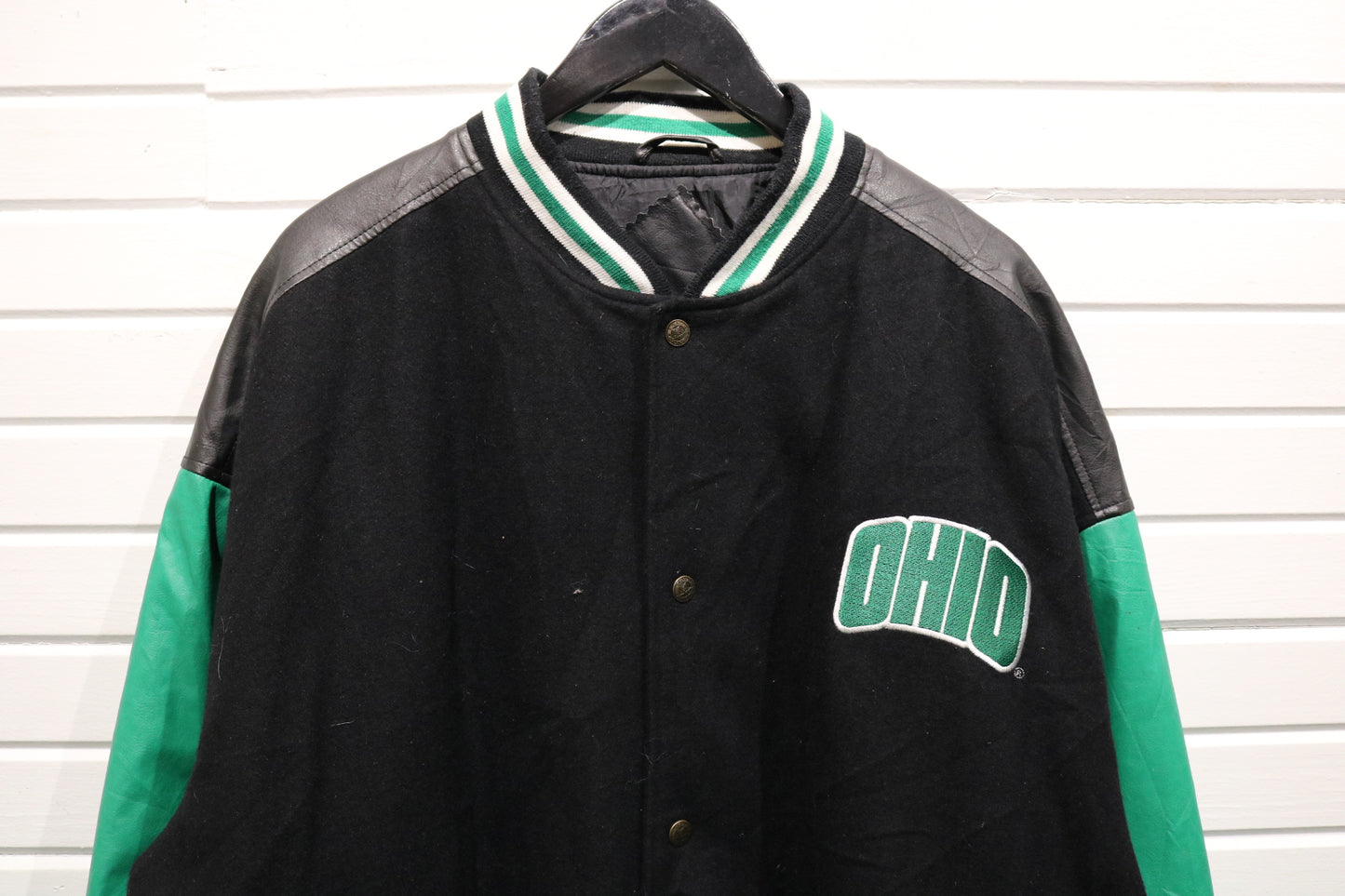 Steve-&-Barry Ohio Bobcats Jacket | Vintage 2000s Varsity Letterman Coat | College Sportswear