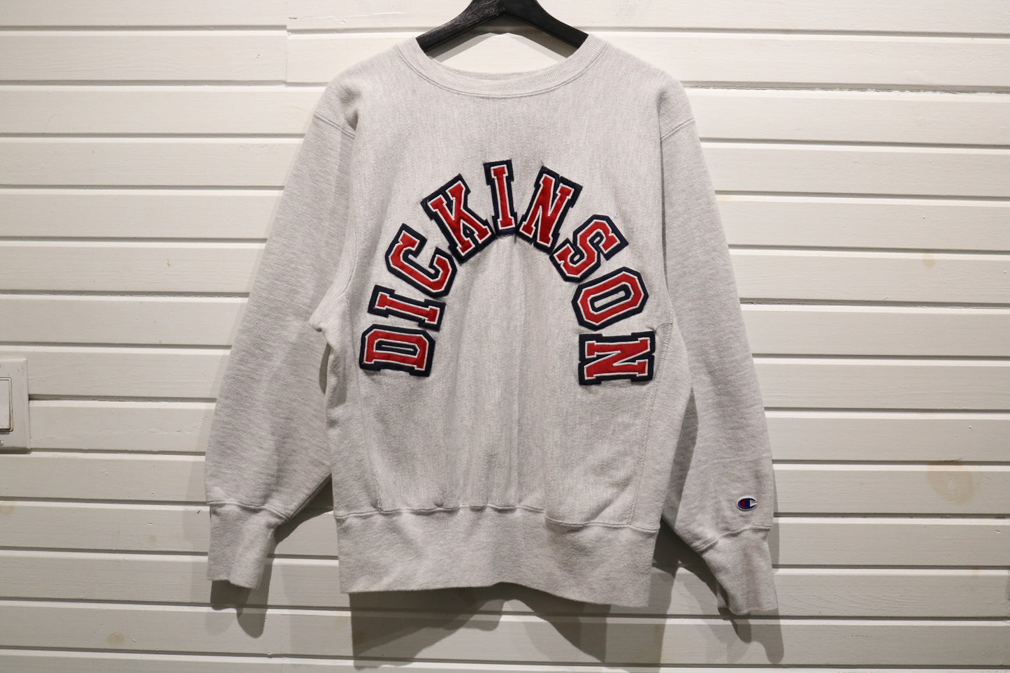 Champion Dickinson Sweater | Vintage 90s College Reverse-Weave Crewneck | Classic Campus Sweatshirt