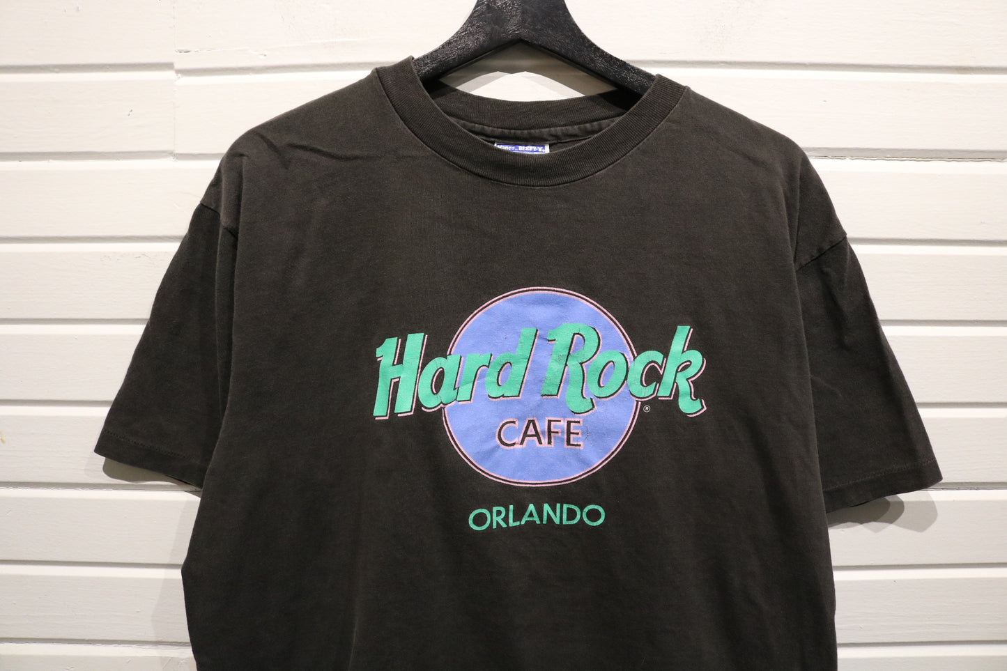 Hard-Rock-Cafe Orlando T-Shirt | Vintage '90s Classic Logo Graphic Tee | Music Memorabilia Casual Top