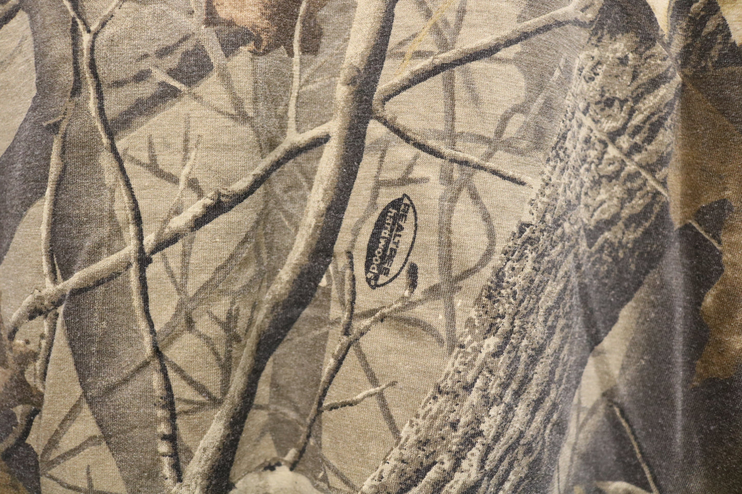 Winchester Camouflage T-Shirt | Vintage 2000s Outdoor Woods Pattern Pocket Tee | Hunting Gear