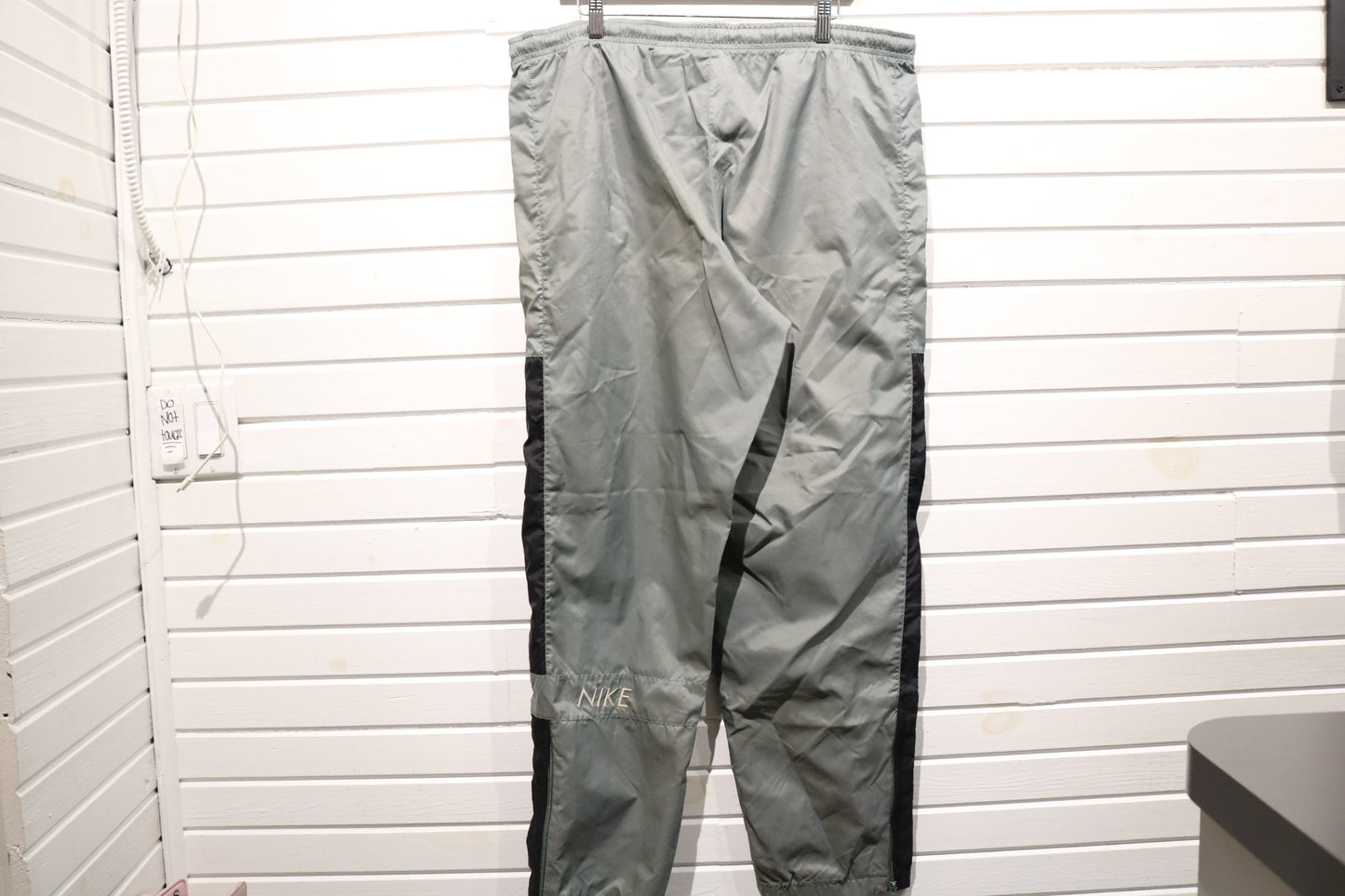 Vintage Nike Track Pants | Retro Grey Windbreaker Athletic Pants | Classic Sportswear