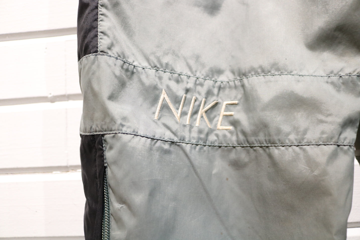 Vintage Nike Track Pants | Retro Grey Windbreaker Athletic Pants | Classic Sportswear
