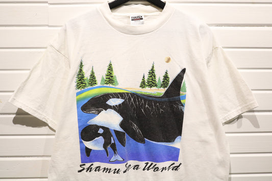 Shamu Sea World T-Shirt | Vintage 1990s Orca Whale Graphic Tee | Animal Wildlife Shirt