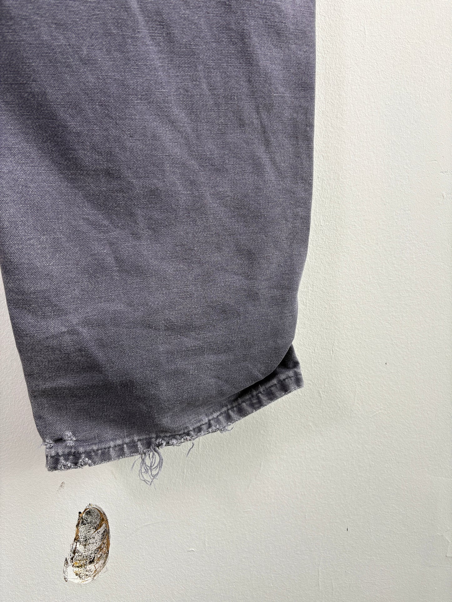 Carhartt Work Pants | Vintage Faded Grey Distressed Carpenter Trousers | Rugged Utility Workwear