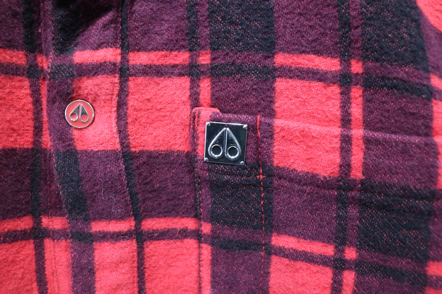 True-North Strong Plaid Button-Up Shirt | Vintage Red-Black Flannel Lumberjack Jacket | Outdoor Layering Shirt