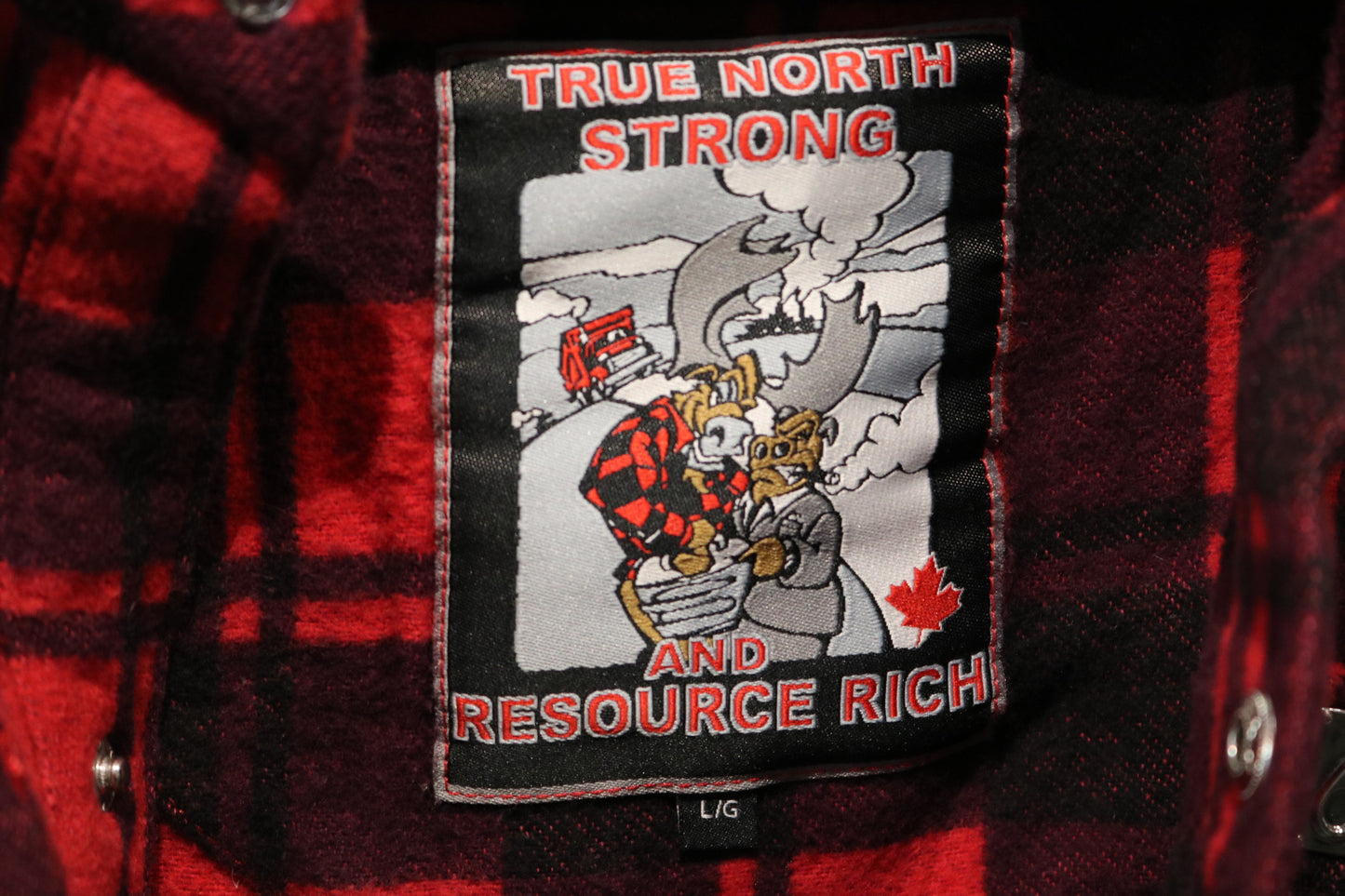 True-North Strong Plaid Button-Up Shirt | Vintage Red-Black Flannel Lumberjack Jacket | Outdoor Layering Shirt