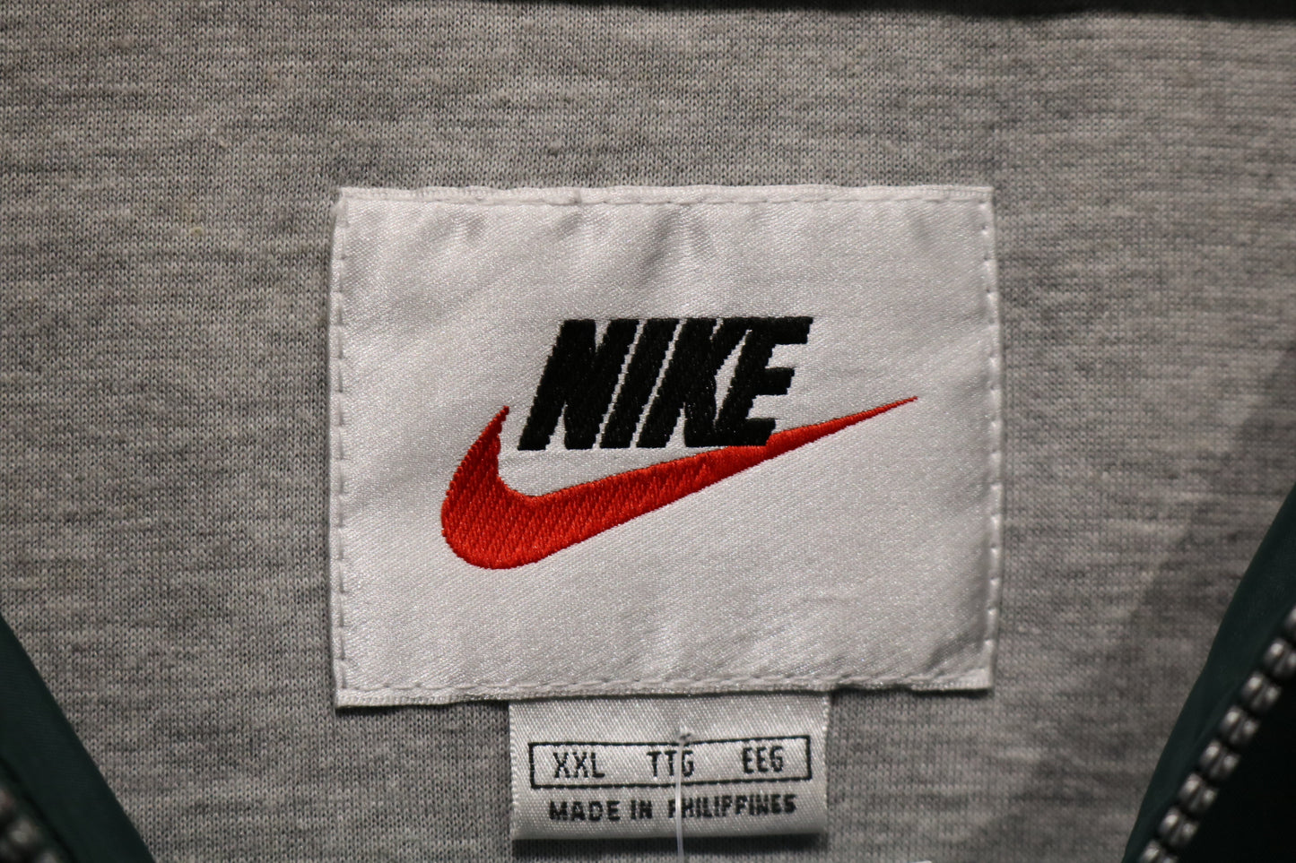 Nike Windbreaker Jacket | Vintage 90s Green Quarter-Zip Sports Jacket | Retro Athletic Outerwear