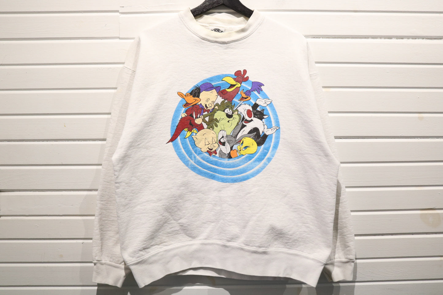 Acme-Clothing Looney-Tunes Sweater | Vintage 1990s Cartoon Character Graphic Sweatshirt | Classic Animated Pullover