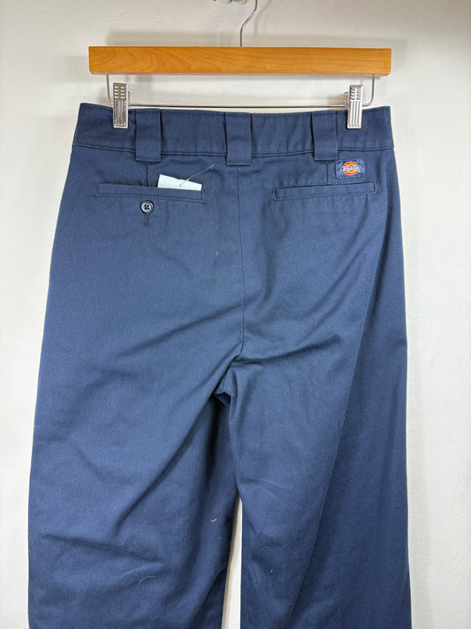 Dickies Work Pants | Vintage Navy Straight-Leg Utility Trousers | Classic Men's Workwear
