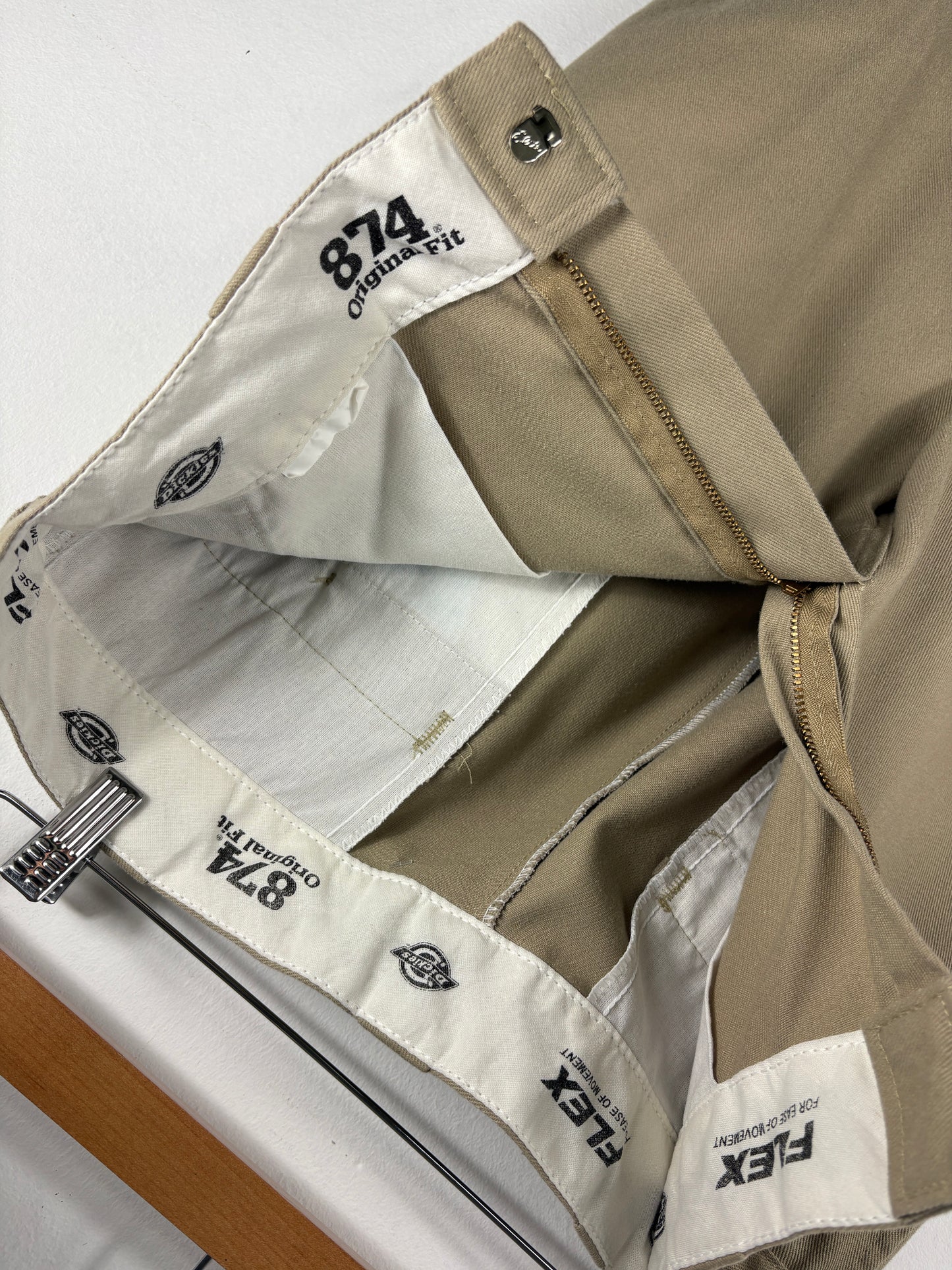 Vintage Dickies Work Pants | Classic 874 Original Fit Straight Leg Trousers | Durable Tan Utility Style