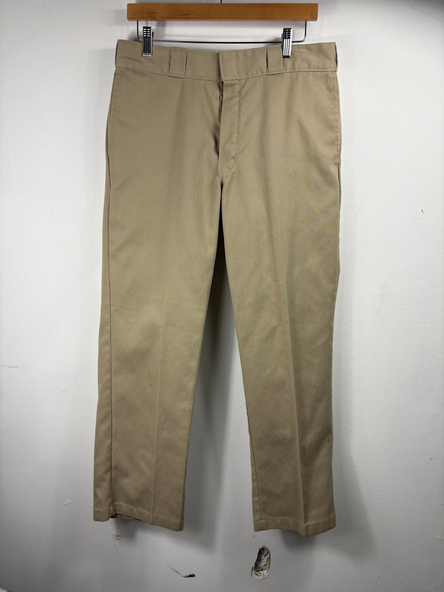 Vintage Dickies Work Pants | Classic 874 Original Fit Straight Leg Trousers | Durable Tan Utility Style