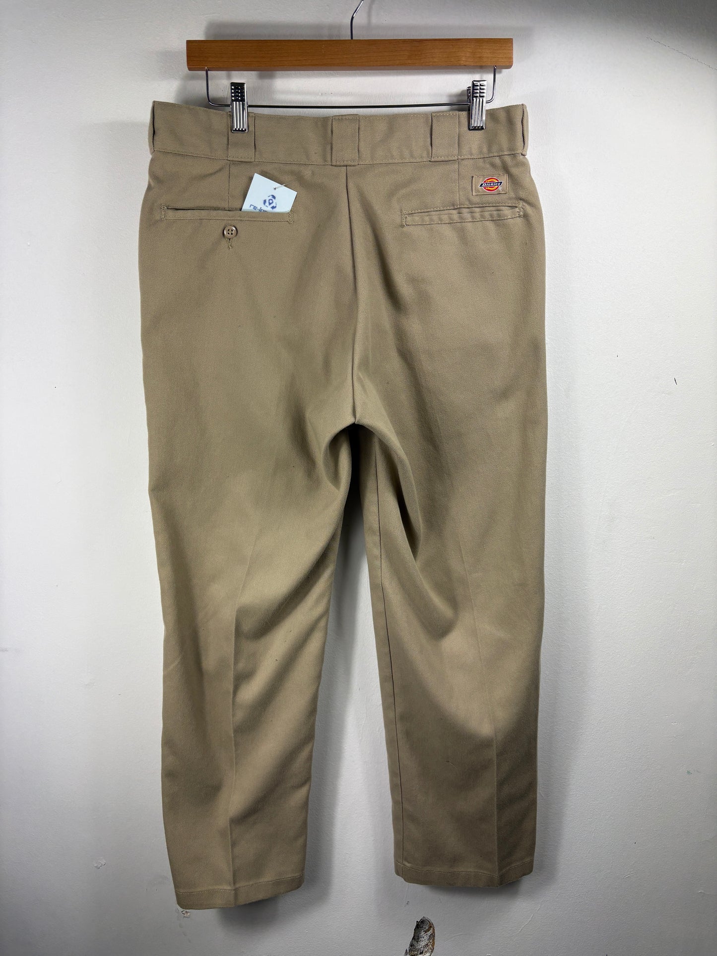 Vintage Dickies Work Pants | Classic 874 Original Fit Straight Leg Trousers | Durable Tan Utility Style