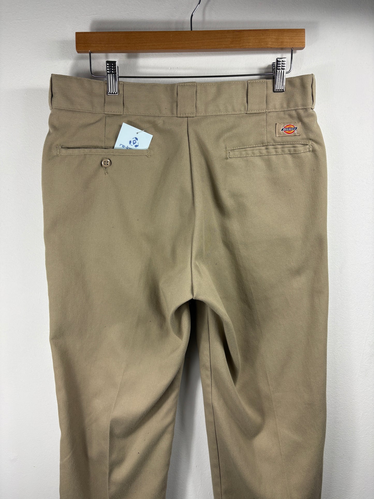 Vintage Dickies Work Pants | Classic 874 Original Fit Straight Leg Trousers | Durable Tan Utility Style