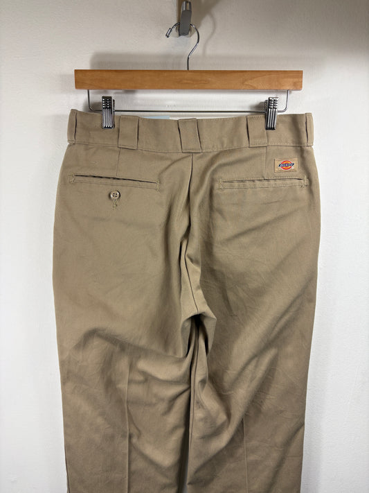 Vintage Dickies Work Pants | Classic Utility Khaki Trouser | Durable Workwear Style