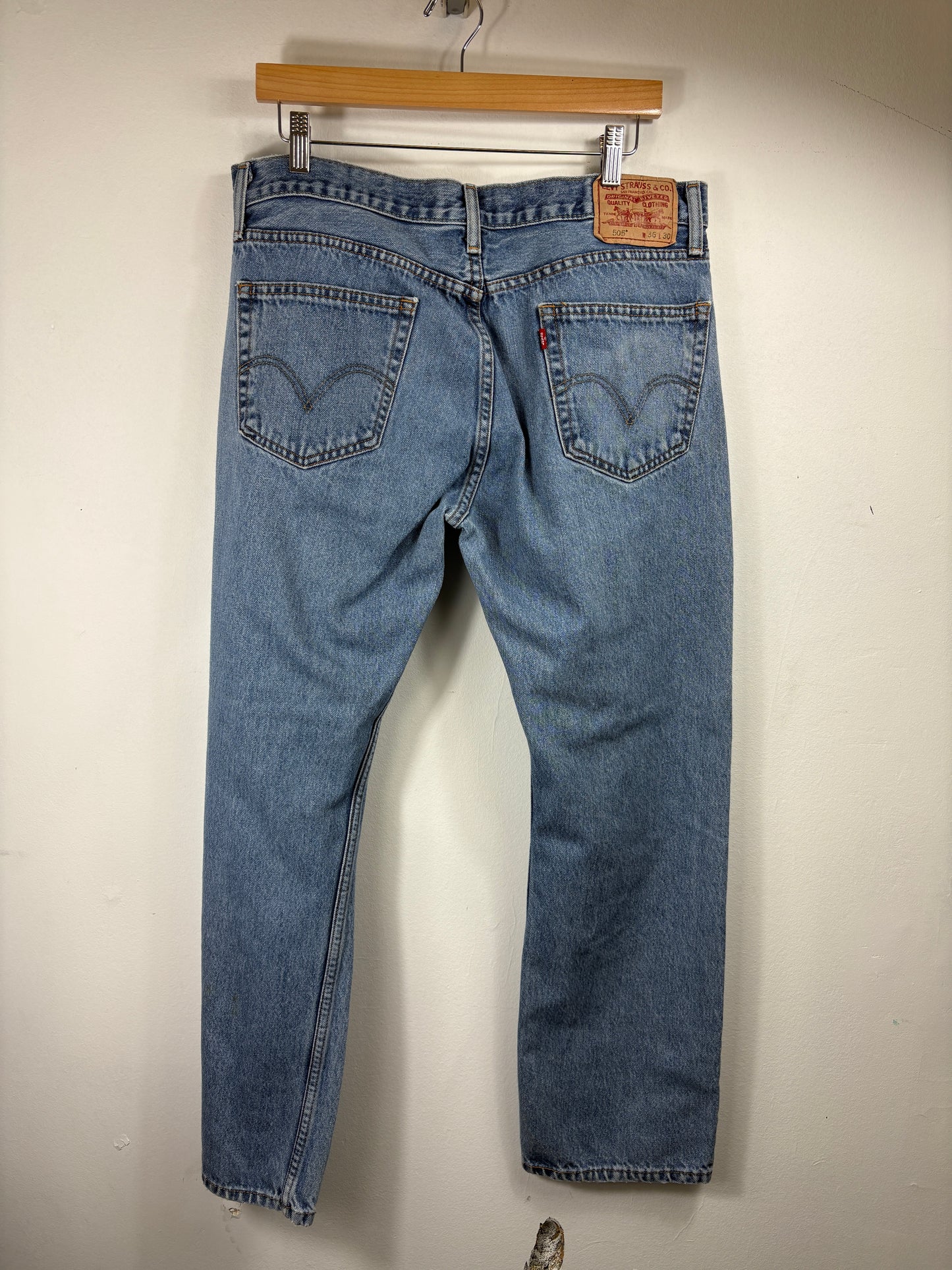 Levi's 505 Boot-Cut Jeans | Vintage 90s Light Wash Denim Pants | Classic Straight-Leg Western Style