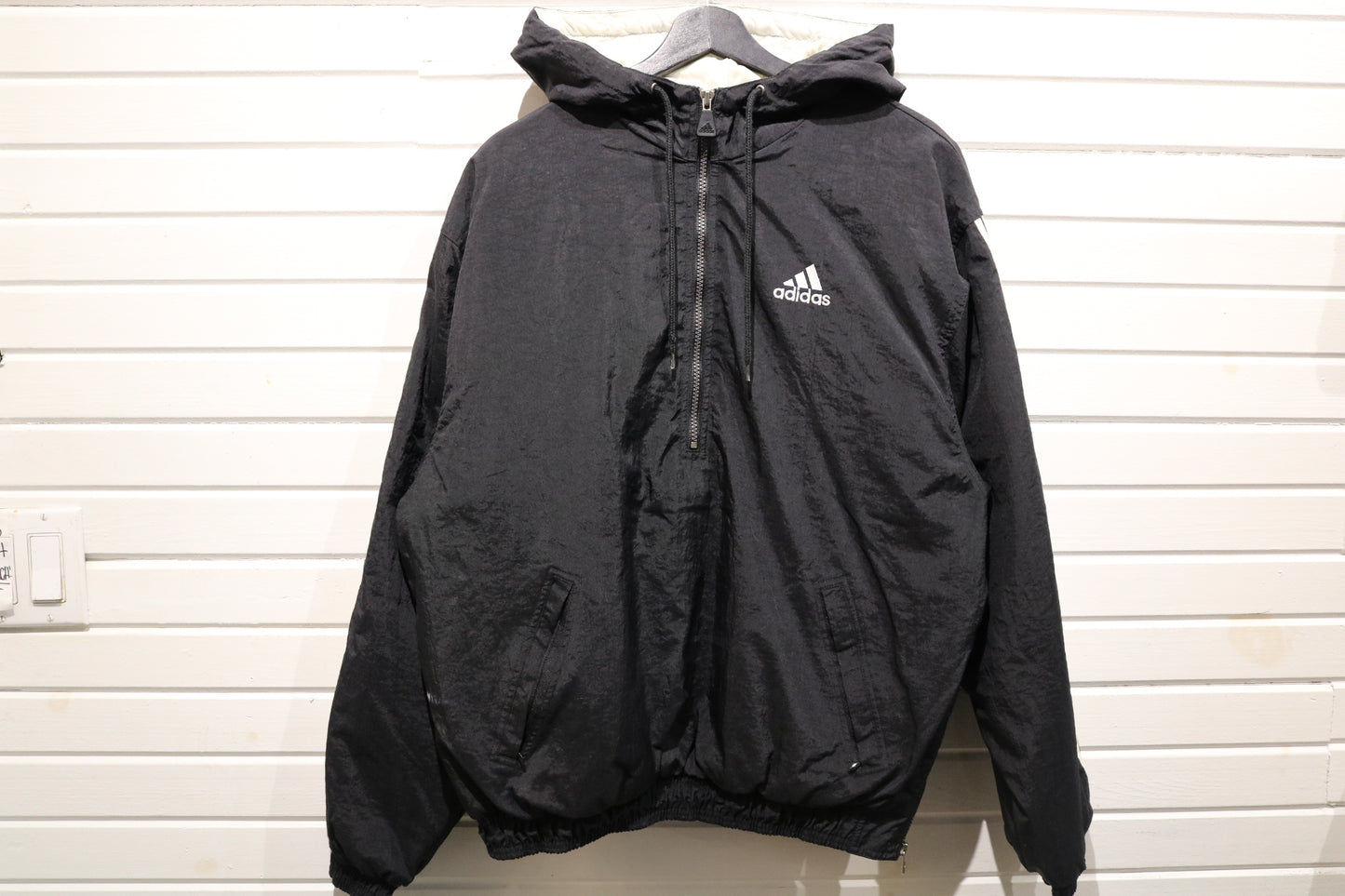 Adidas Jacket | Vintage 90s Hooded Windbreaker | Classic Sports Outerwear