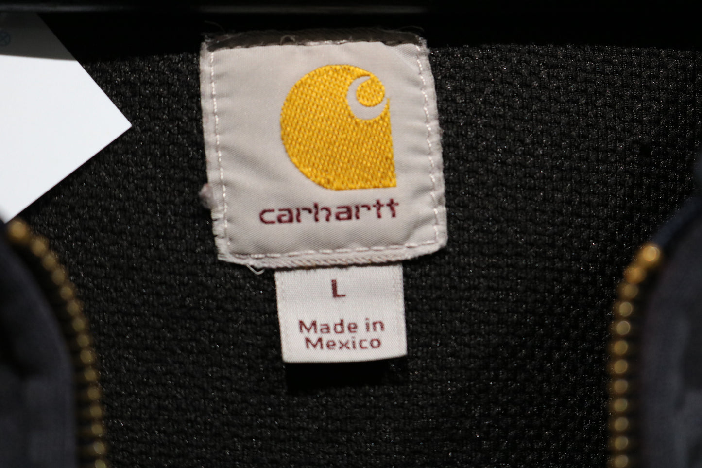 Carhartt Zip-Up Hoodie | Vintage 2000s Workwear Sweatshirt | Classic Navy Blue Full Zip