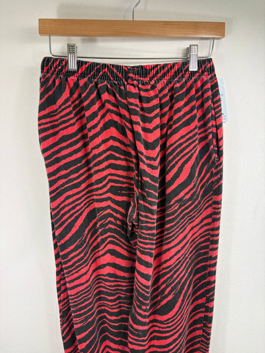Ohio-State Buckeyes Pants | Vintage 90s Red Zebra Print Joggers | Classic College Sportswear