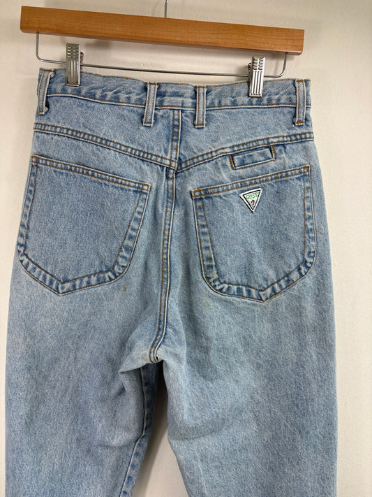 Guess Jeans | Vintage 90s Light-Wash Classic Denim Pants | Relaxed Fit Straight Leg Trousers