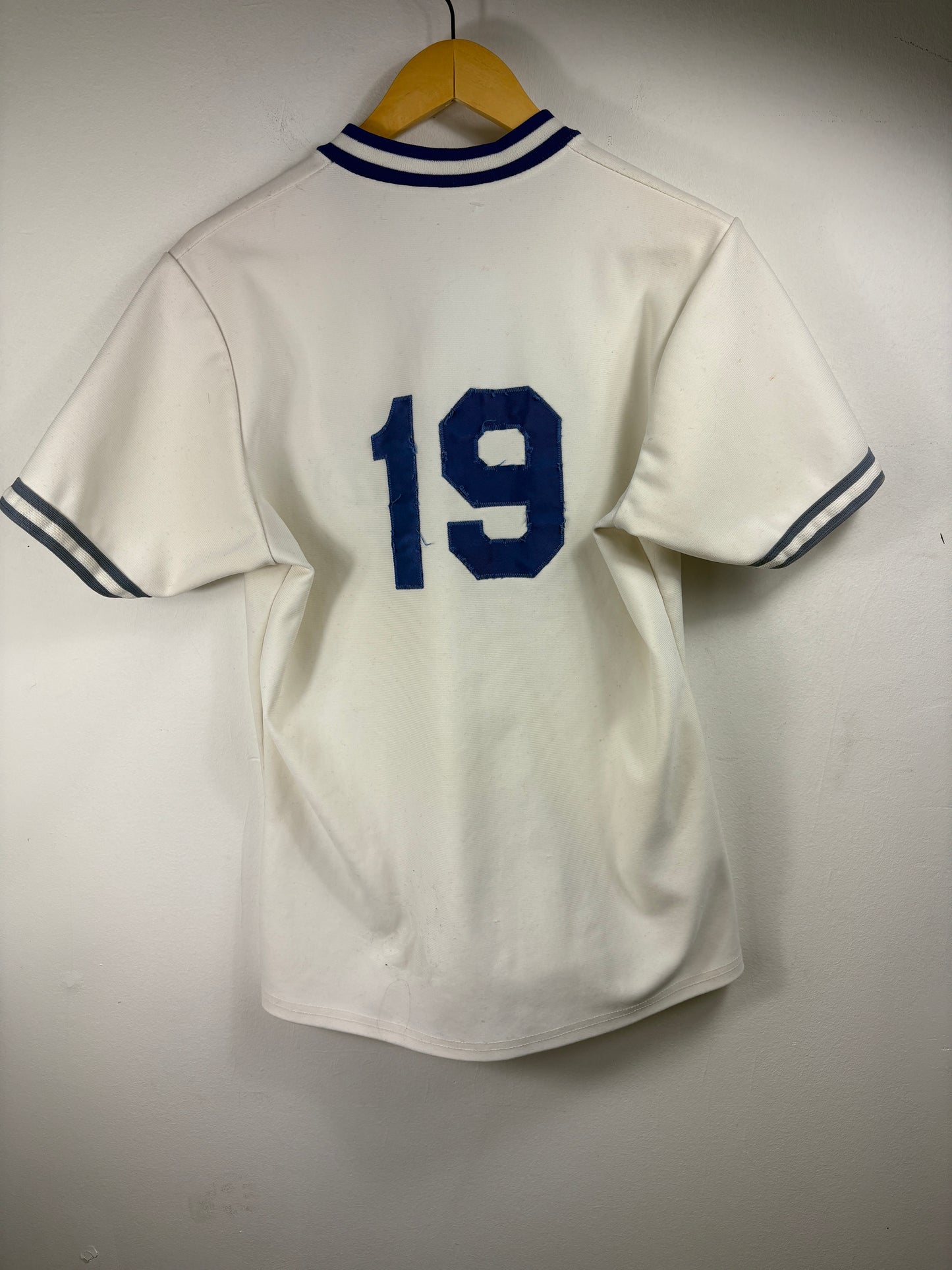 Senators Baseball Jersey | Vintage 1970s Blue-Appliqué Athletic Shirt | Classic Team Sportswear