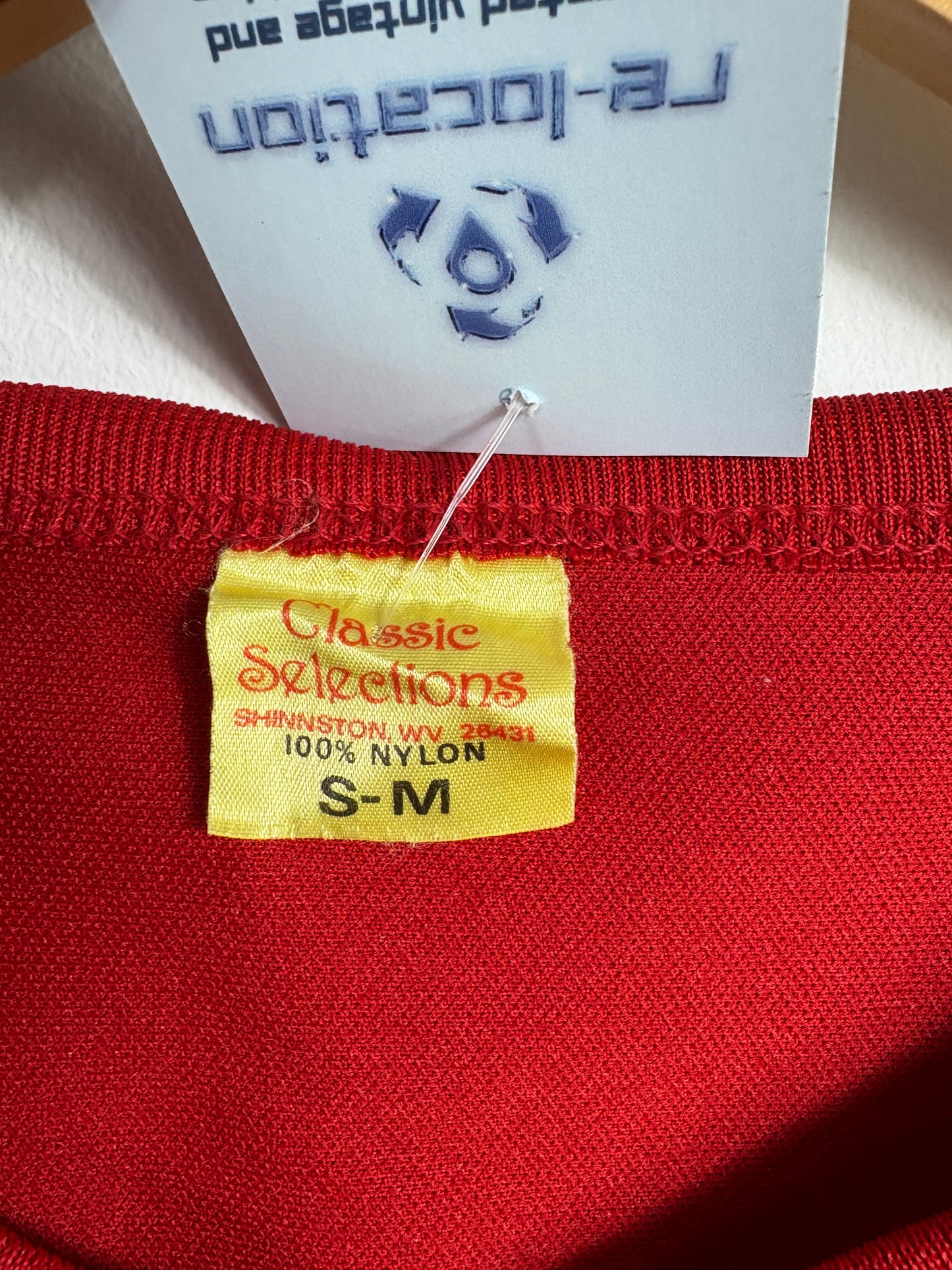 Classic-Selections Northwest Ohio Coaches Mesh Jersey | Vintage 1980s Star Print Sports Top | Red Cropped Athletic Tee