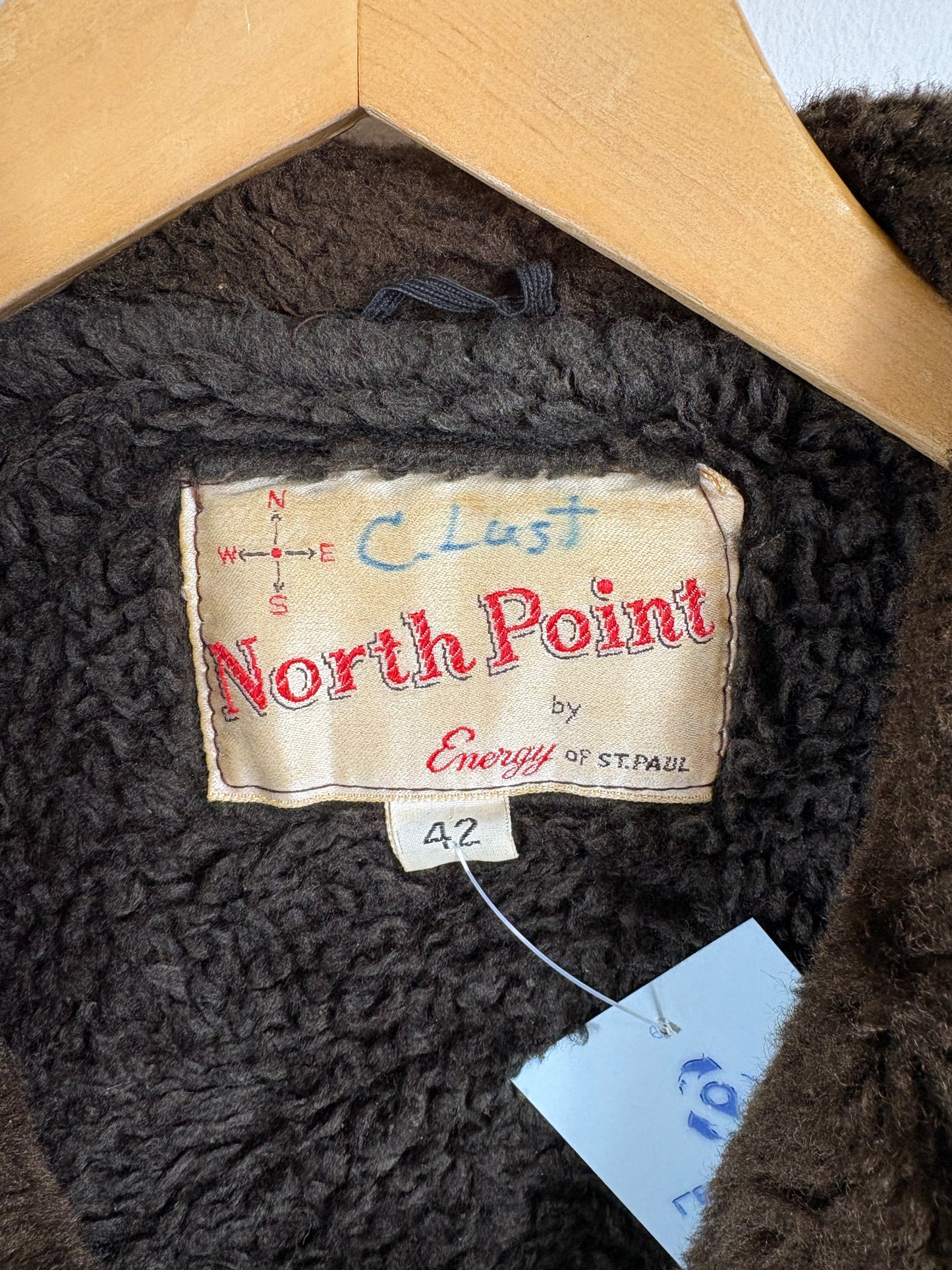 North-Point Wool Coat | Vintage 1960s Brown Fur Collar Jacket | Classic Outerwear