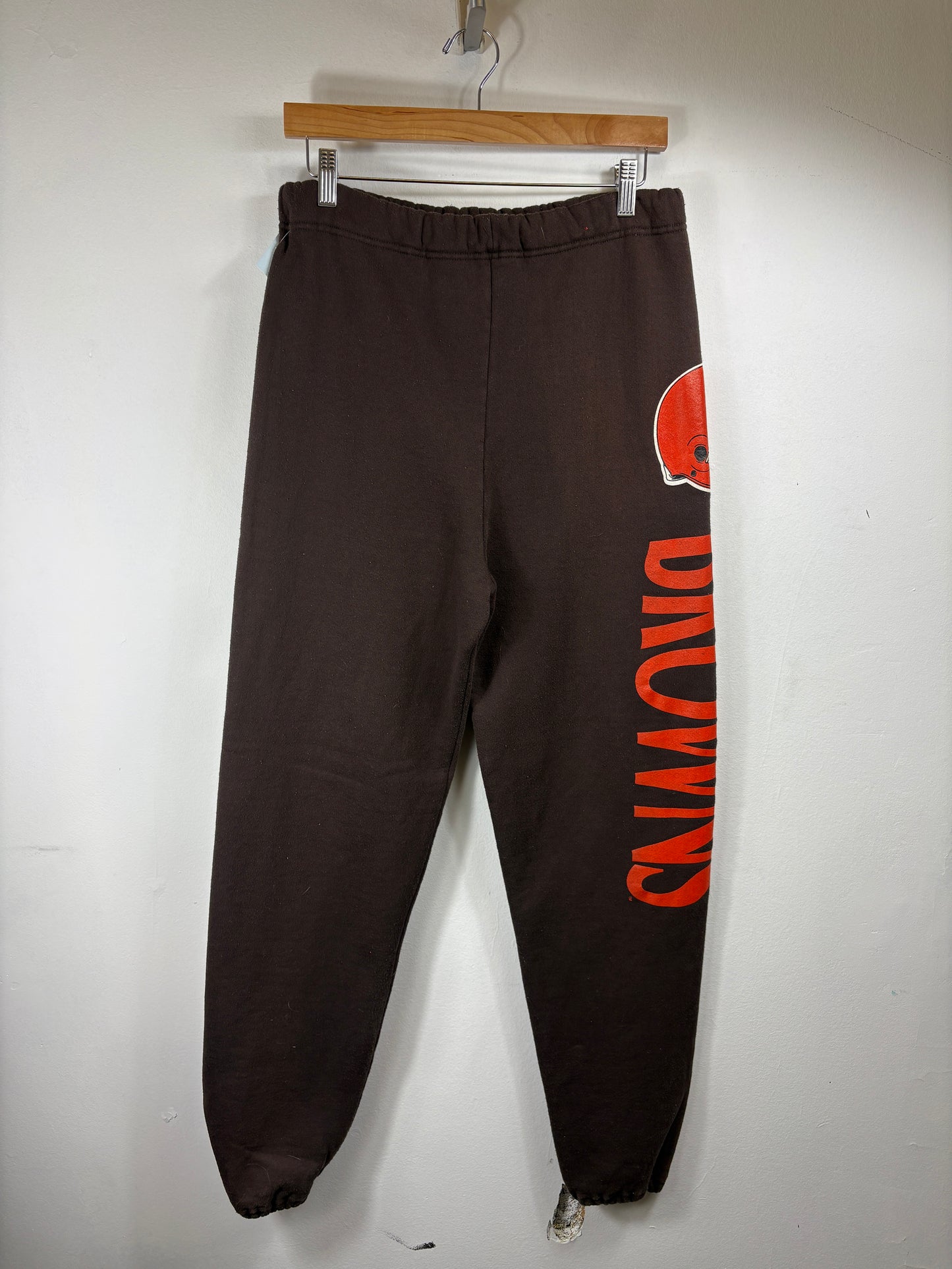 Cleveland-Browns Sweatpants | Vintage 90s NFL Football Joggers | Team Logo Brown Pants