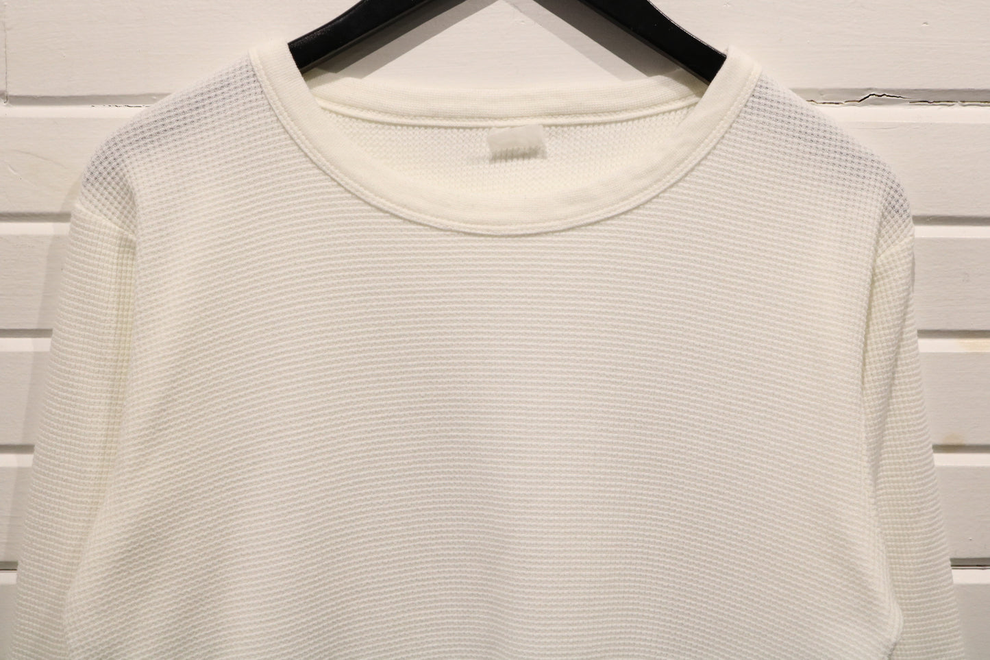 Thermal Waffle T-Shirt / Vintage Long Sleeve Top / Unisex Cozy Layering Tee