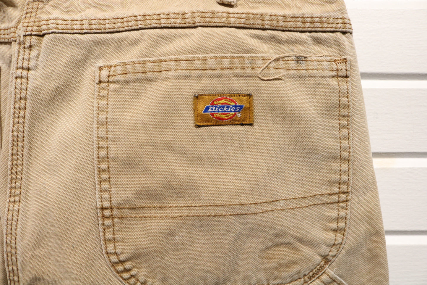 Dickies Carpenter Pants | Vintage Workwear Utility Relaxed Fit Trousers Paint Stained | Men's Classic Construction