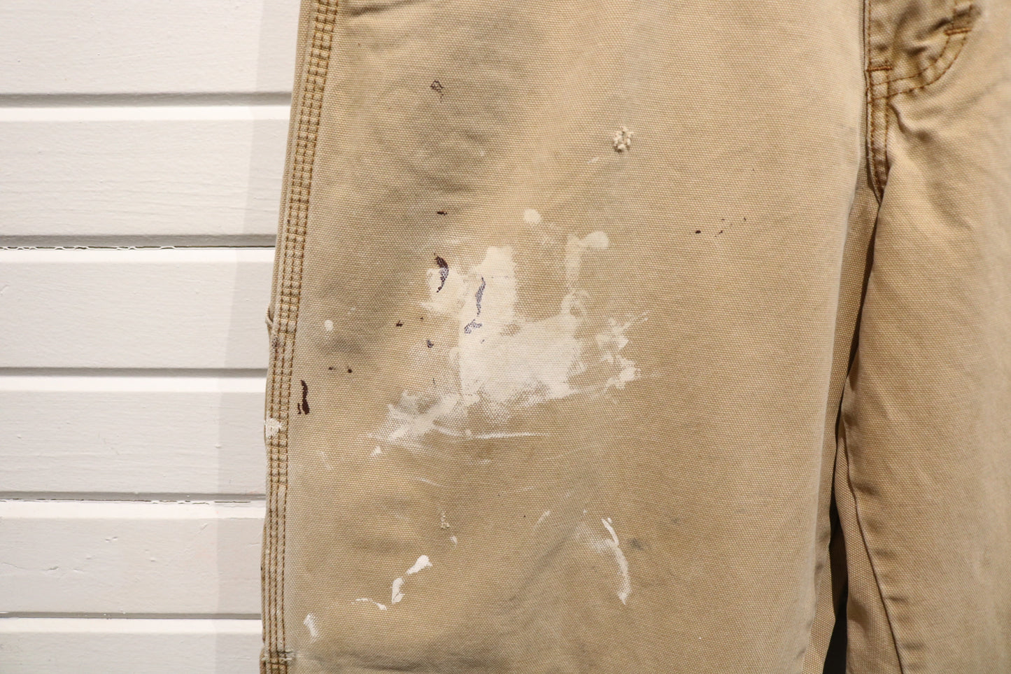 Dickies Carpenter Pants | Vintage Workwear Utility Relaxed Fit Trousers Paint Stained | Men's Classic Construction