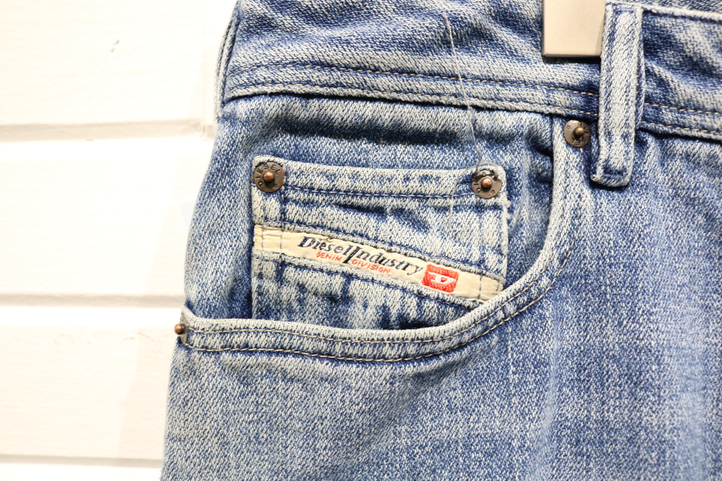 Diesel Jeans | Vintage 2000s Straight-Leg Denim Pants | Classic Blue Italian Made Trousers