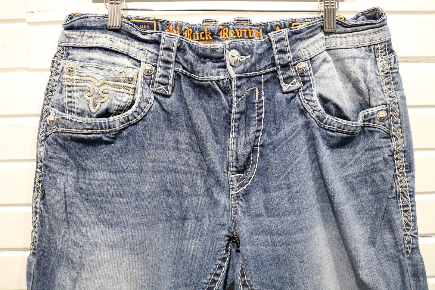 Rock-Revival Jeans | Vintage 2000s Embroidered Straight-Leg Denim Pants | Men’s Retro Fashion