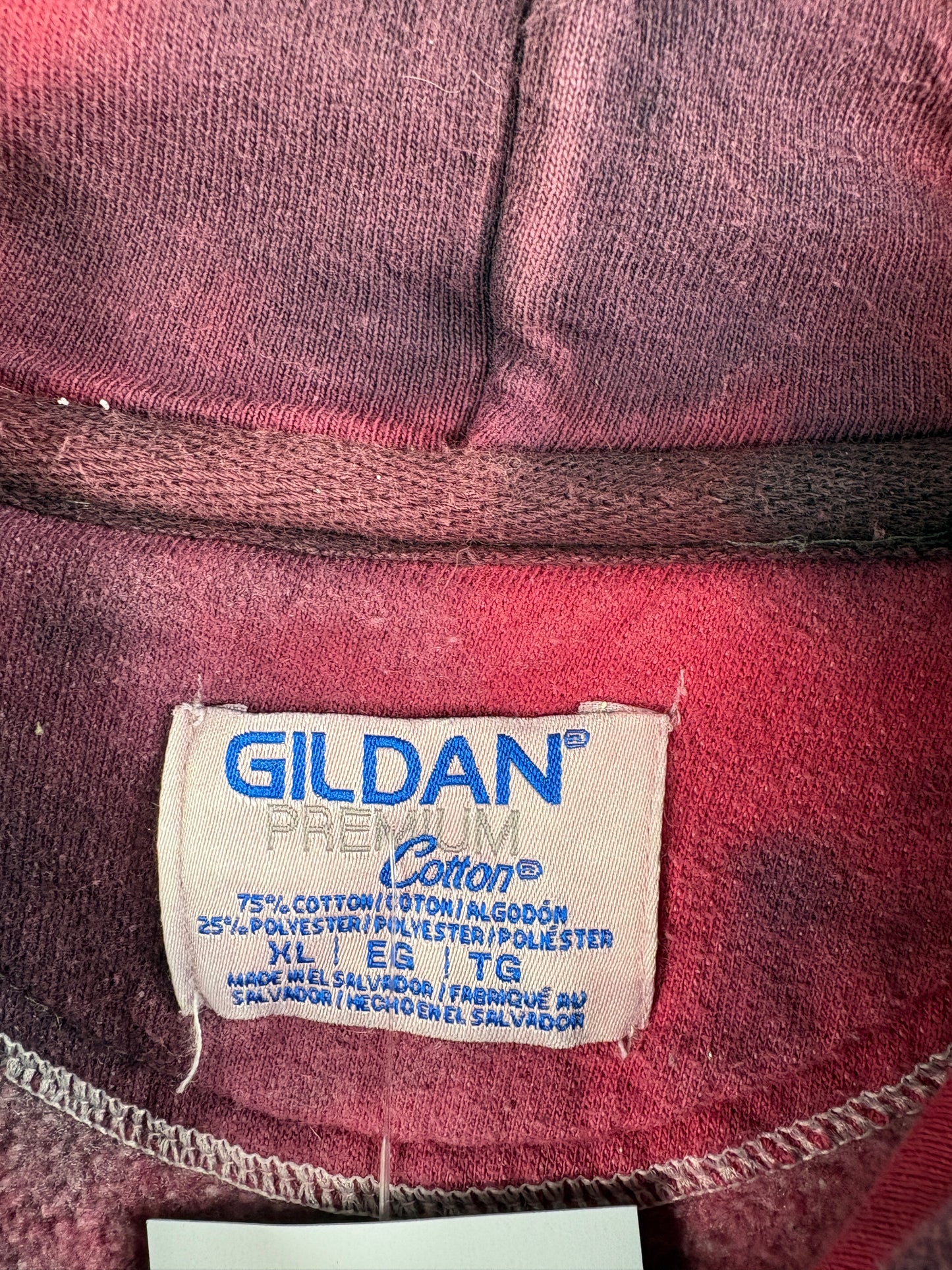 Slipknot Tie-Dye Hoodie | Vintage Band Graphic Sweatshirt | Distressed Red-Black Pullover