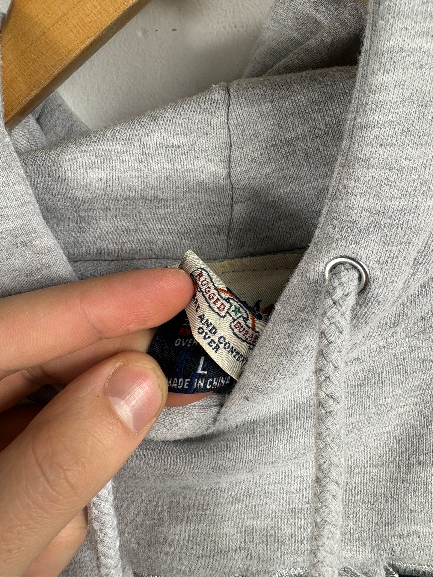 Air Force Hoodie Sweater | Vintage Collegiate Grey Pullover Sweatshirt | Classic Campus Style