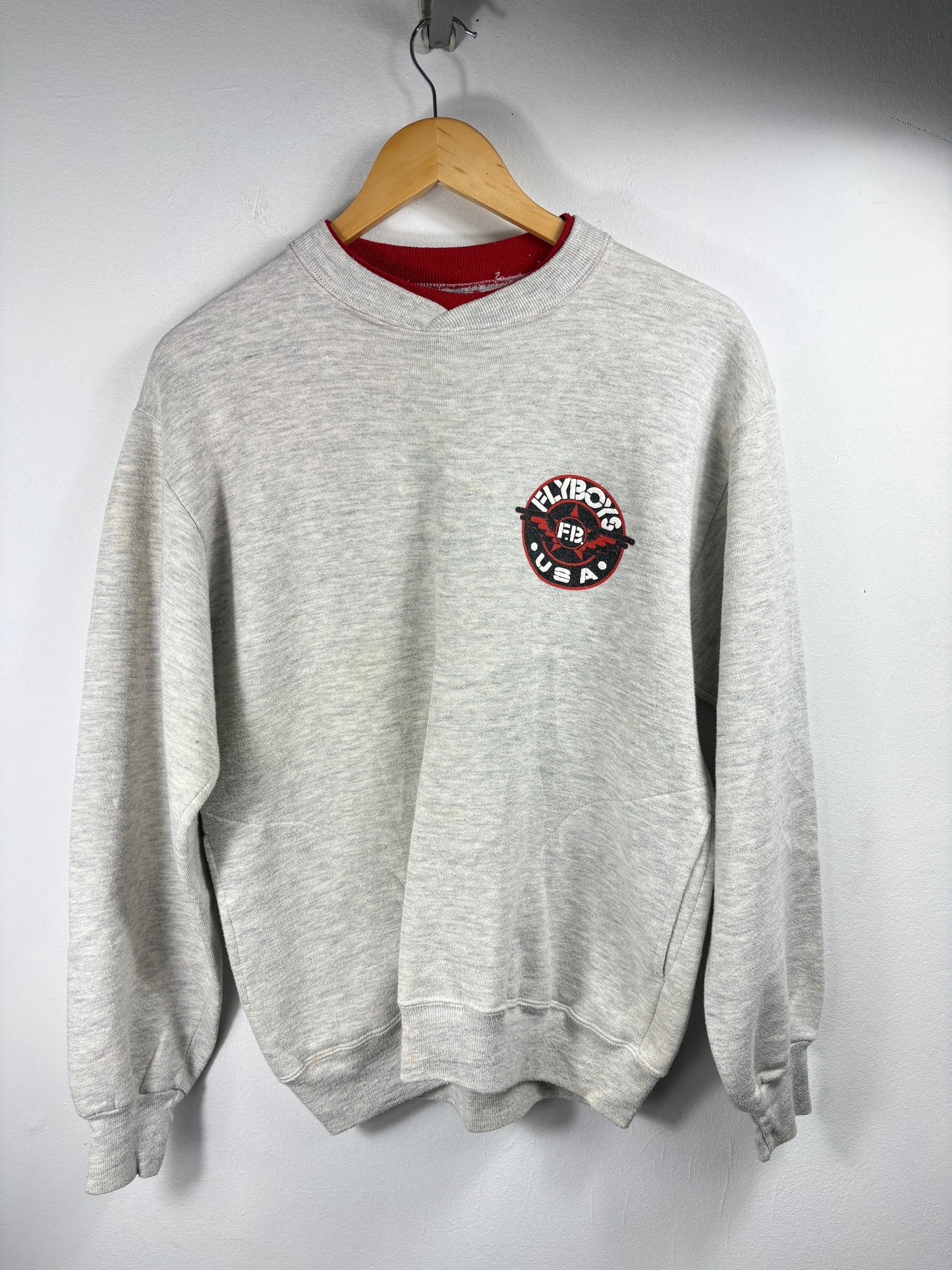 Flyboys P-40 Wildcats Sweatshirt | Vintage 90s Fighter Plane Graphic Pullover | Aviation Crewneck Sweater