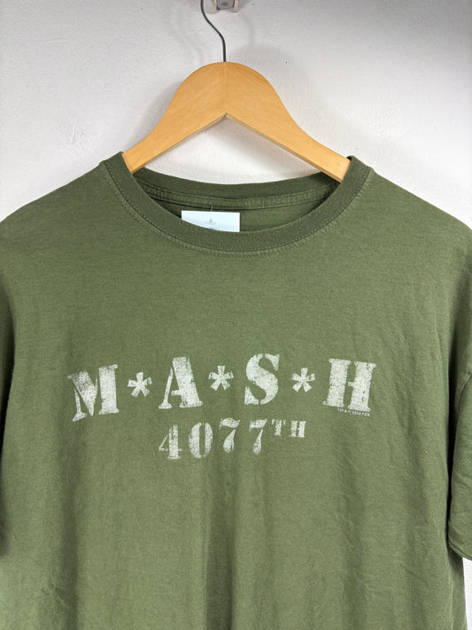 M*A*S*H 4077th T-Shirt | Vintage Military Green Graphic Tee | Retro TV Show Shirt
