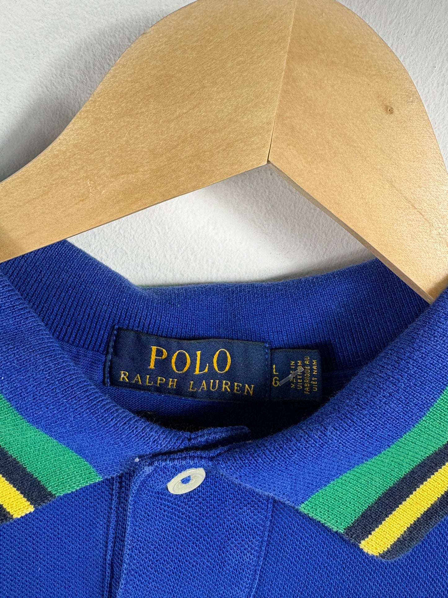 Polo Ralph-Lauren Polo Shirt | Vintage Bold Crest Embroidery Short Sleeve Top | Classic Sport Casualwear