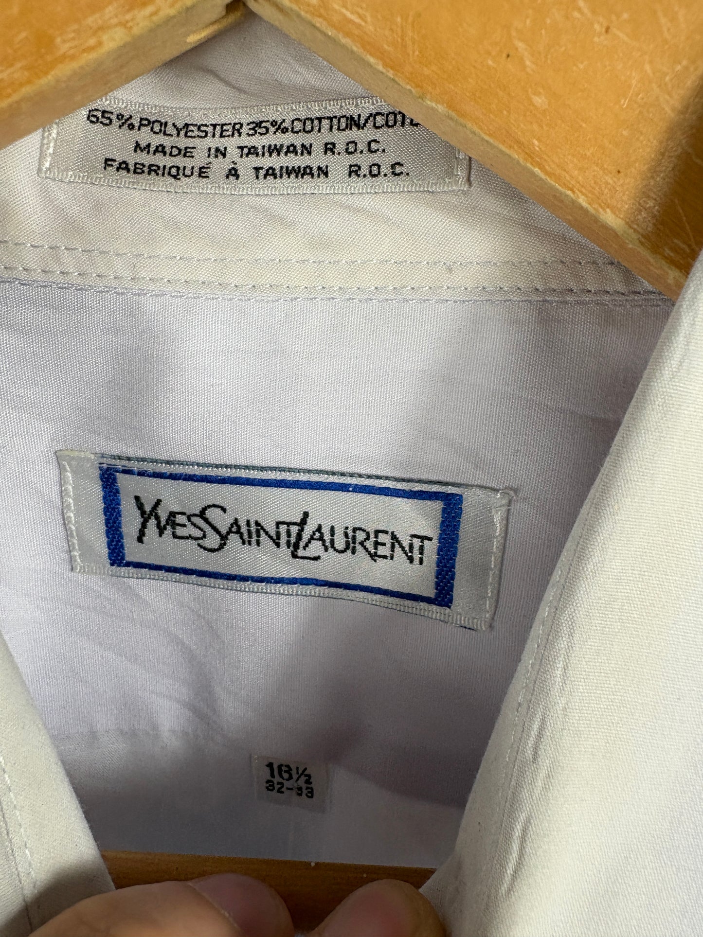 Yves-Saint-Laurent Button-Up Shirt | Vintage 80s Classic Lavender
Long Sleeve Dress Shirt | Timeless Formal Top