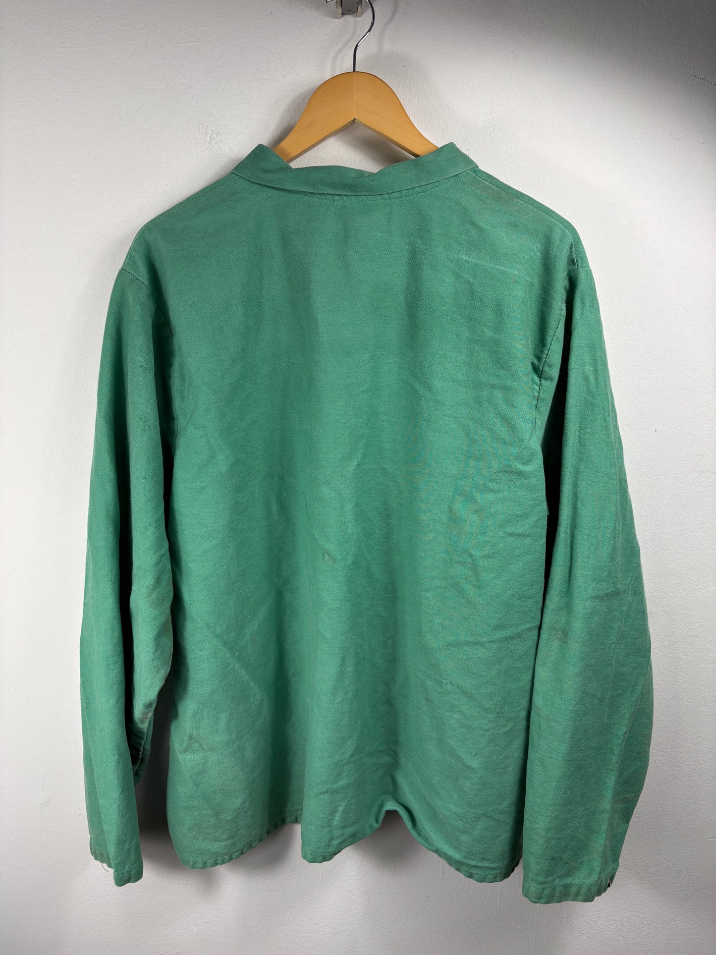 7th-Wilson Snap Button Shirt | Vintage 90s Green Overshirt | Relaxed Workwear Layer