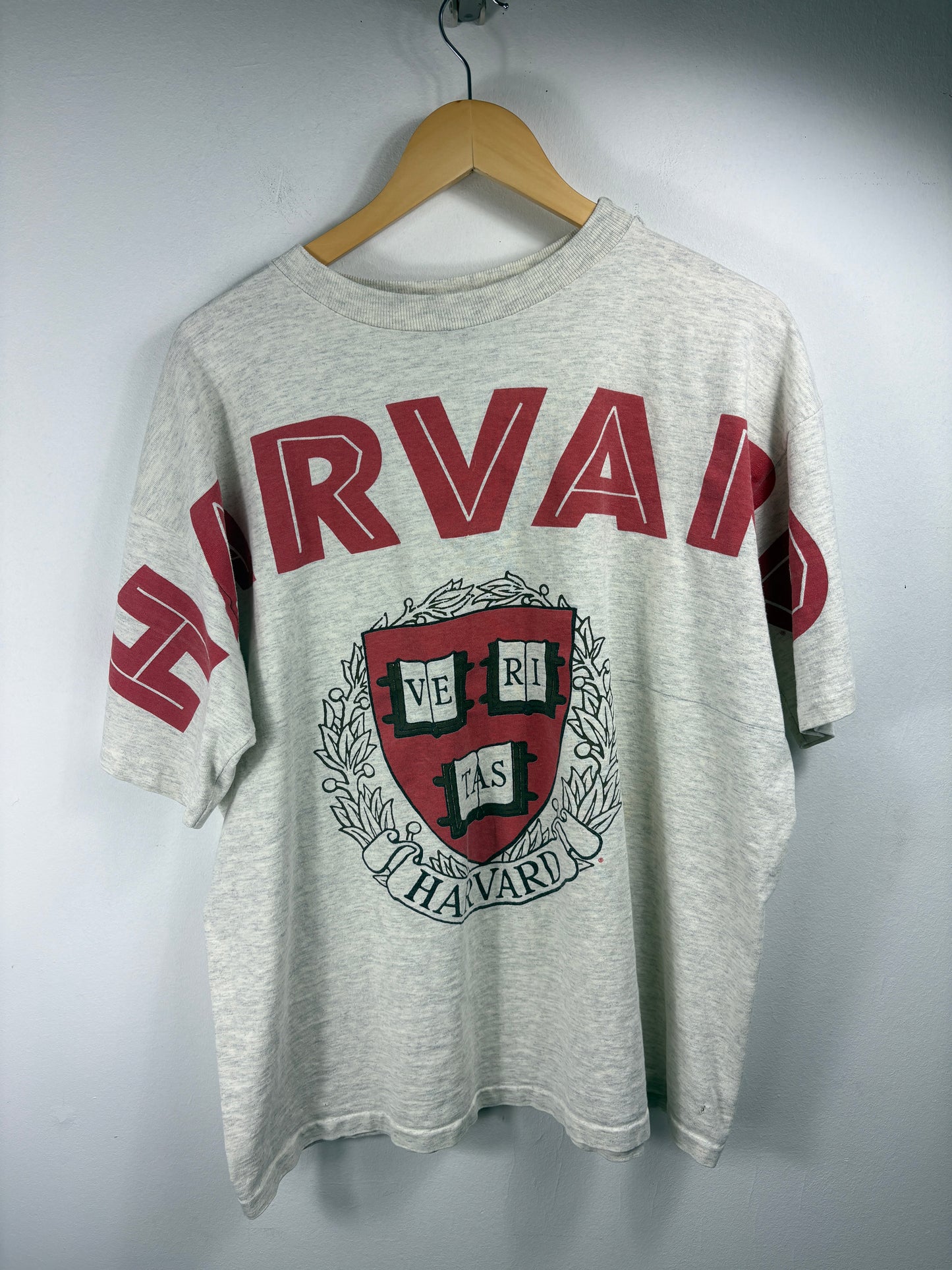 Harvard T-Shirt | Vintage 90s Collegiate Crest Graphic Tee | Classic University Short Sleeve Shirt