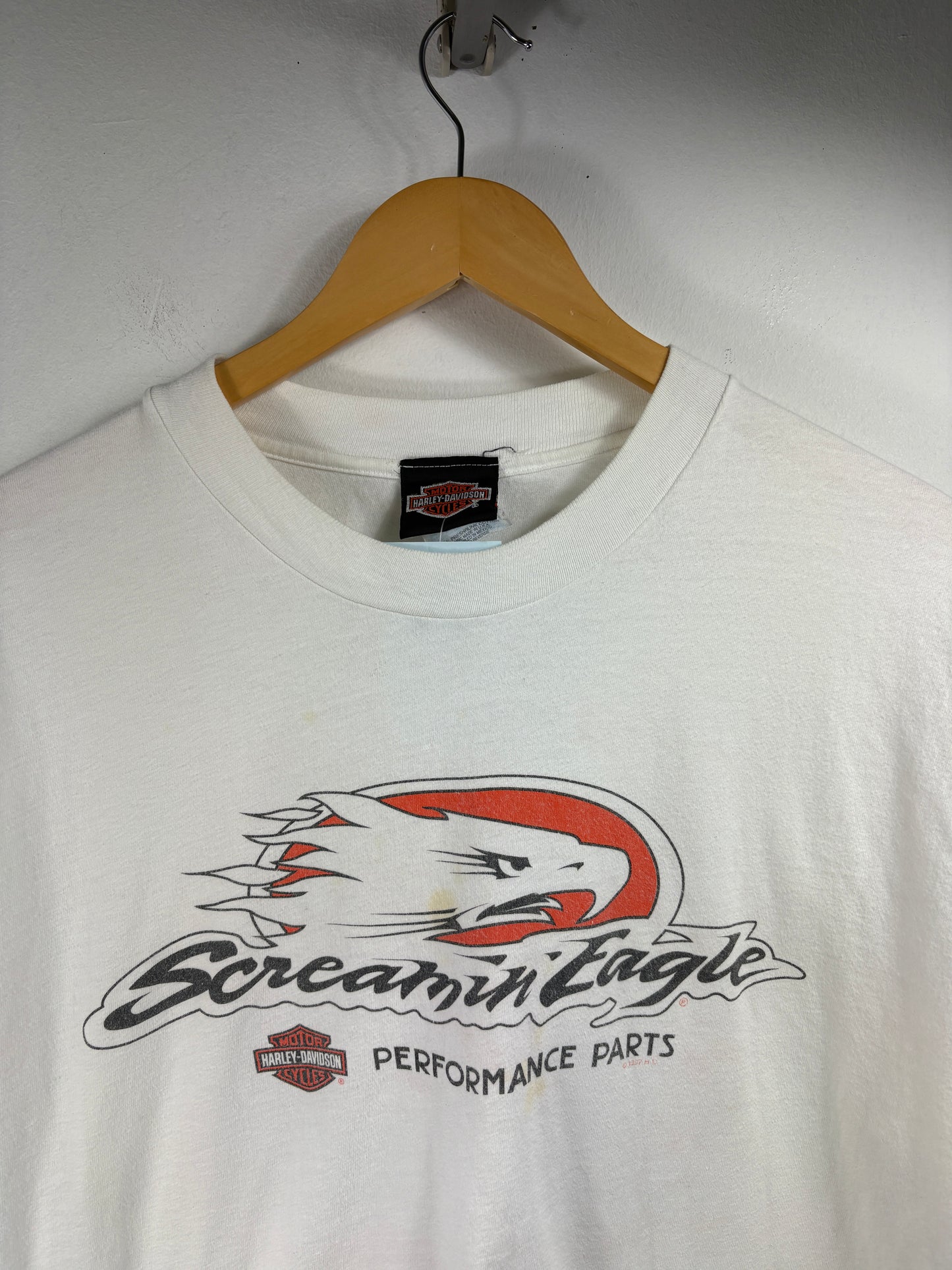 Harley-Davidson Screamin-Eagle Long Sleeve T-Shirt | Vintage Glendale Arizona Motorcycle Graphic Tee | Biker Performance Parts Top